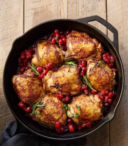 Balsamic Roasted Cranberry Chicken