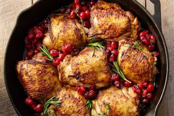 Balsamic Roasted Cranberry Chicken