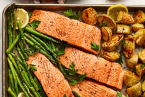 Garlic Butter-Roasted Salmon