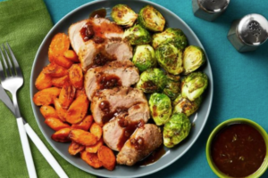 Sweet and Savory Pork Tenderloin with Balsamic Glazed Veggies