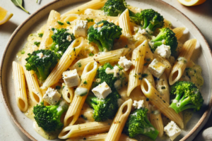 Pasta with Broccoli, Feta & Lemon