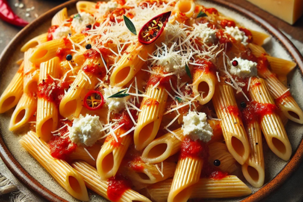 Spicy Cottage Cheese Pasta