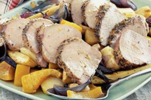 Pork Fillet with Roasted Vegetables