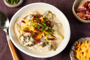 Slow-Cooker Loaded Broccoli & Chicken Soup