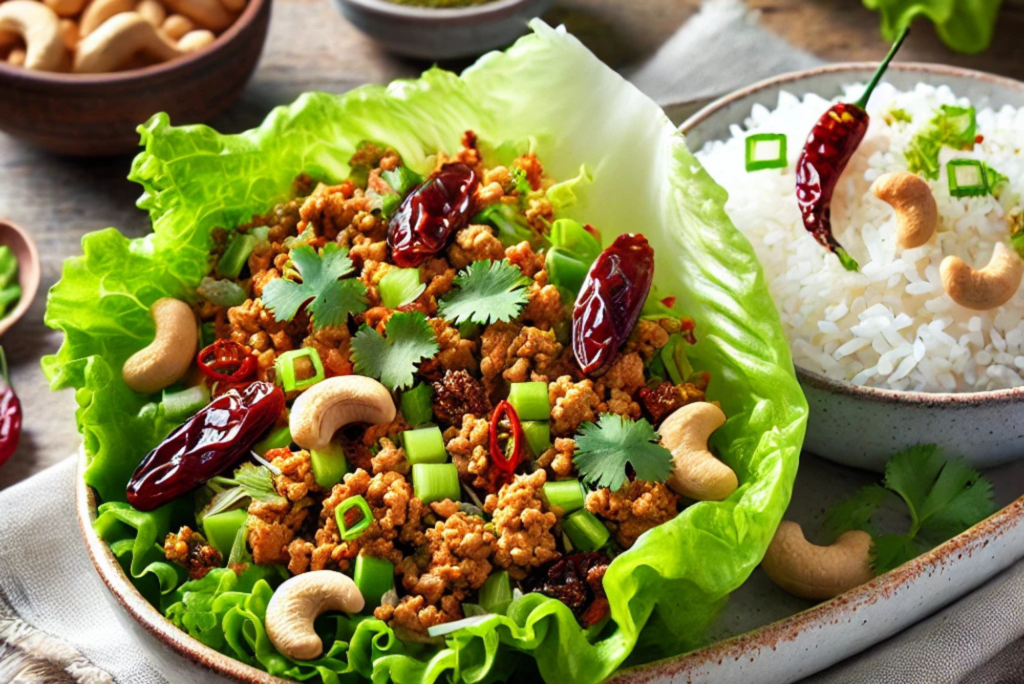 Taiwanese Chicken Lettuce Wraps