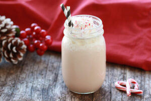 Candy Cane Swirl Protein Shake