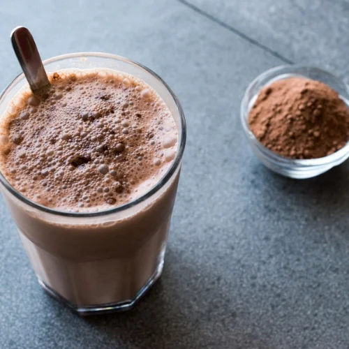 chocolate peppermint protein shake