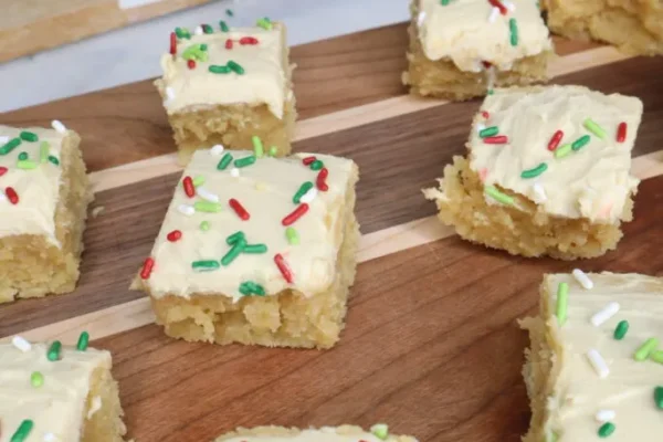 Christmas Protein Sugar Cookie Bars